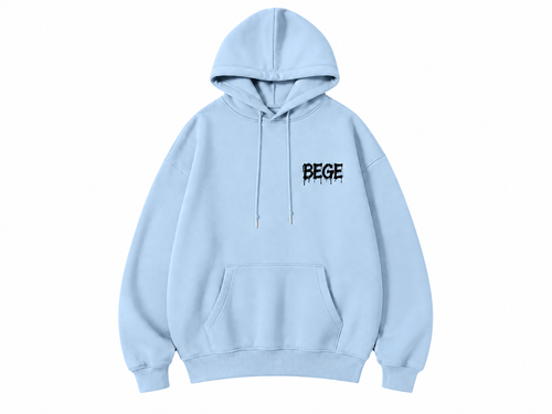 BEGE 'Built Different' Graphic Hoodie – Baby Blue