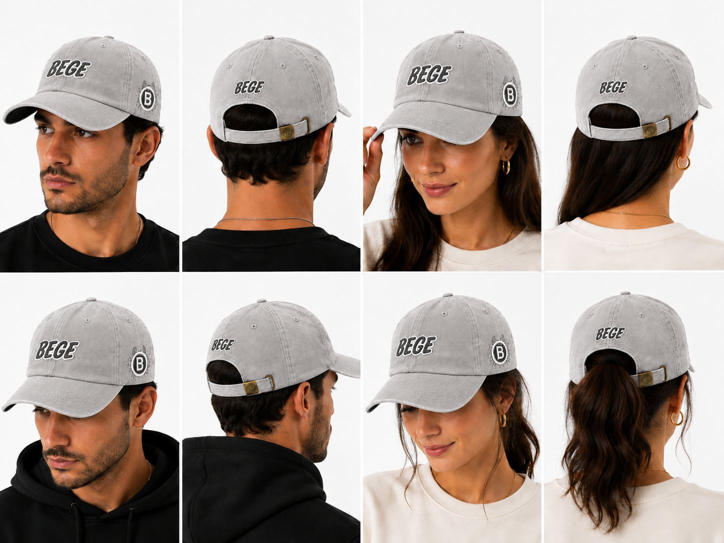 BEGE™ Premium–Stone Gray Dad Cap
