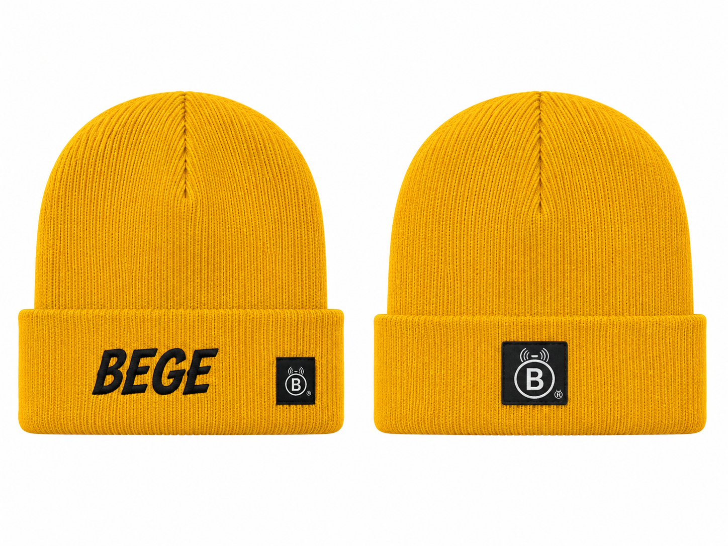 BEGE® Signature Yellow Knit Beanie