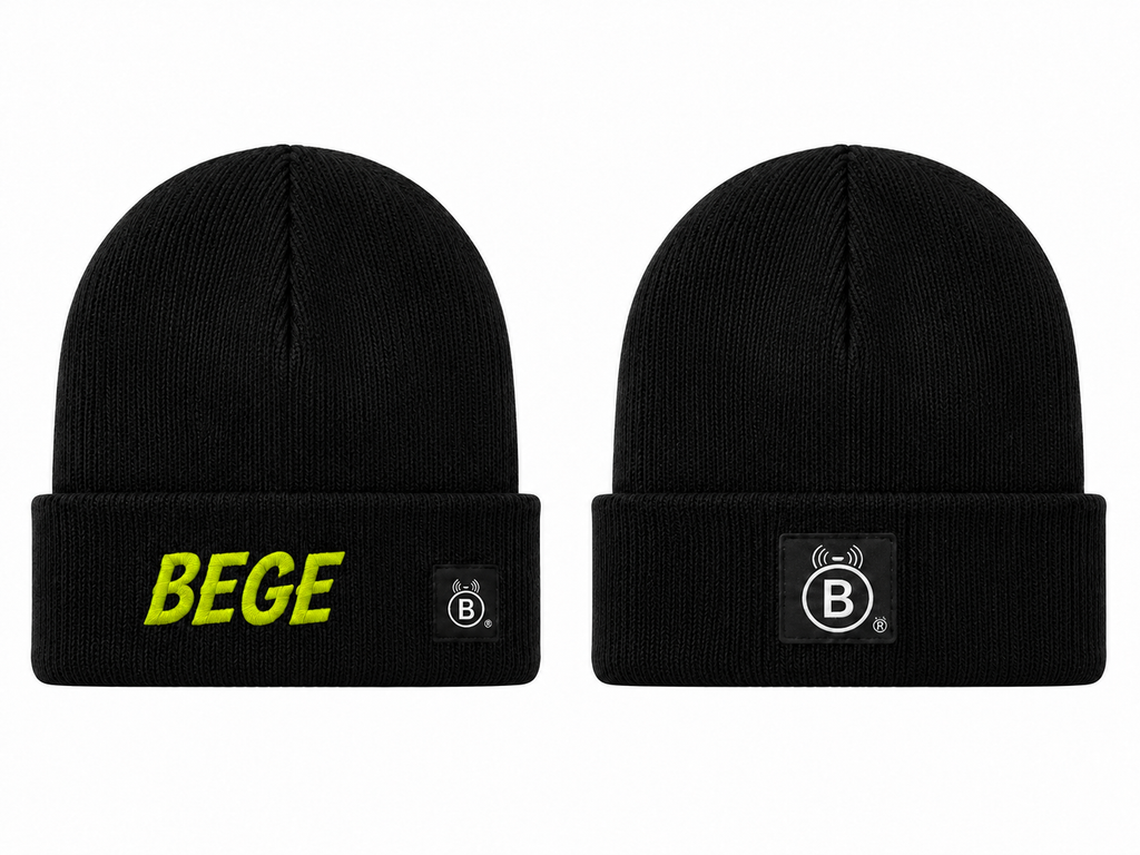 BEGE™ Premium Black Knit Beanie