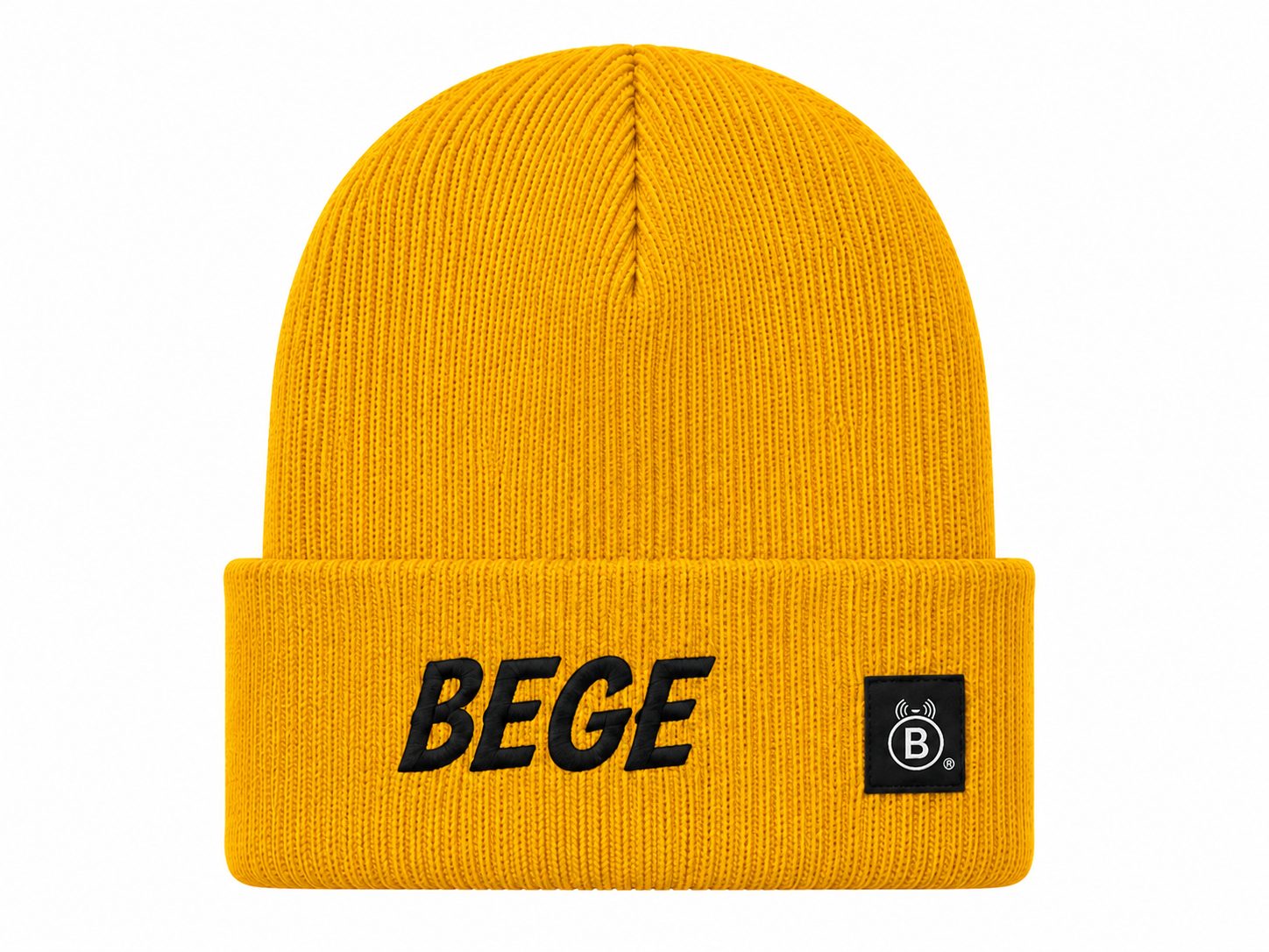 BEGE® Signature Yellow Knit Beanie