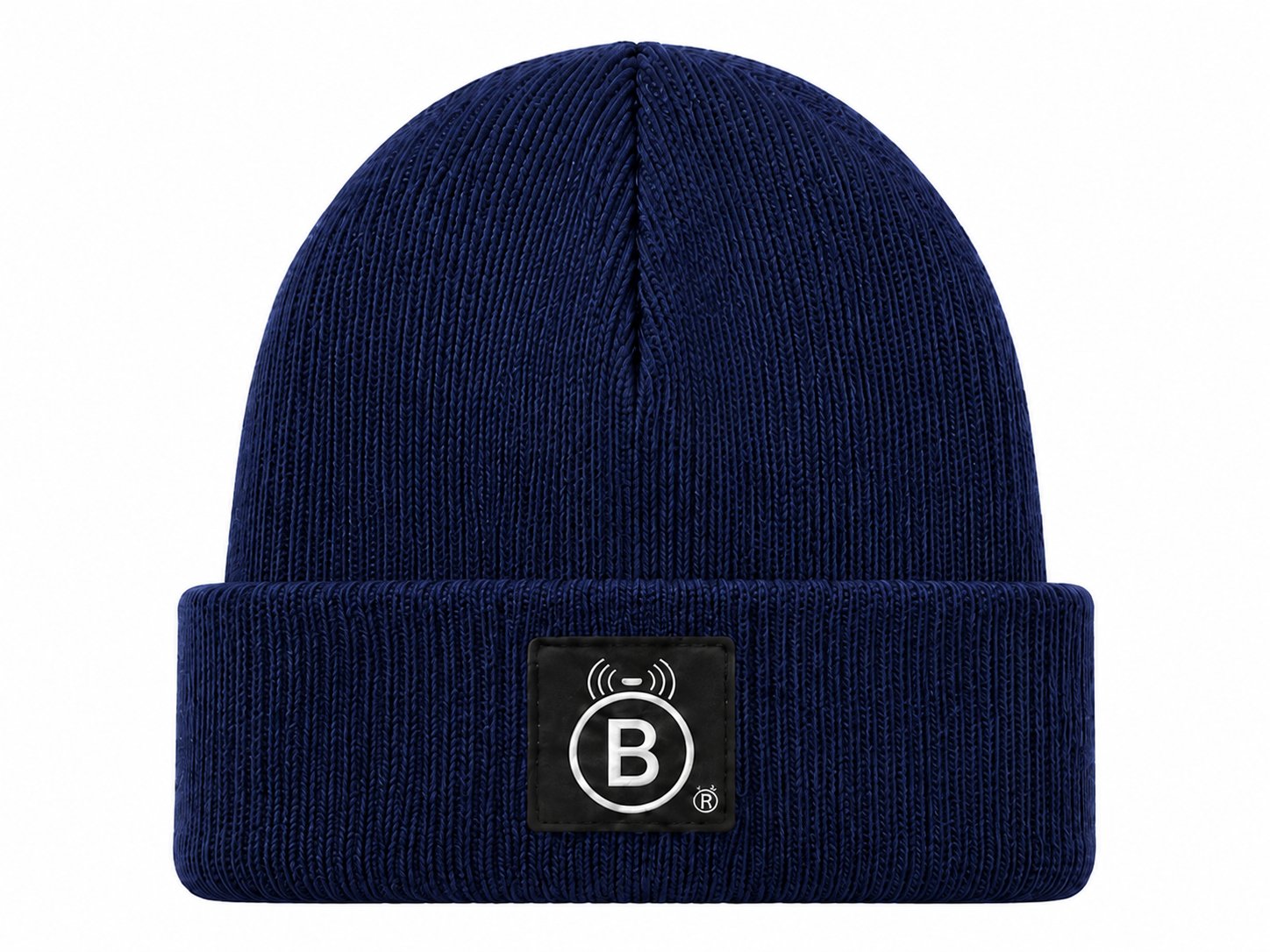 BEGE® Signature–Navy Blue Knit Beanie