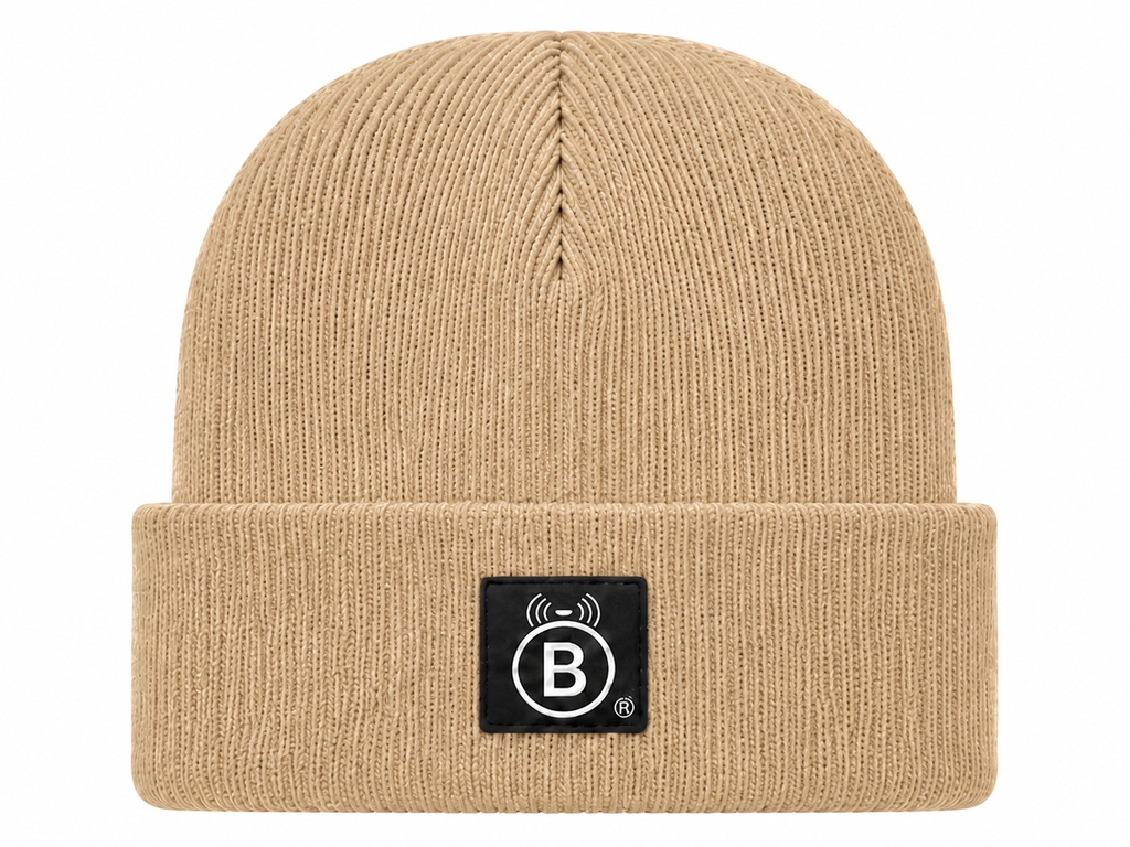 BEGE™ Signature –Sand Beige Knit Beanie