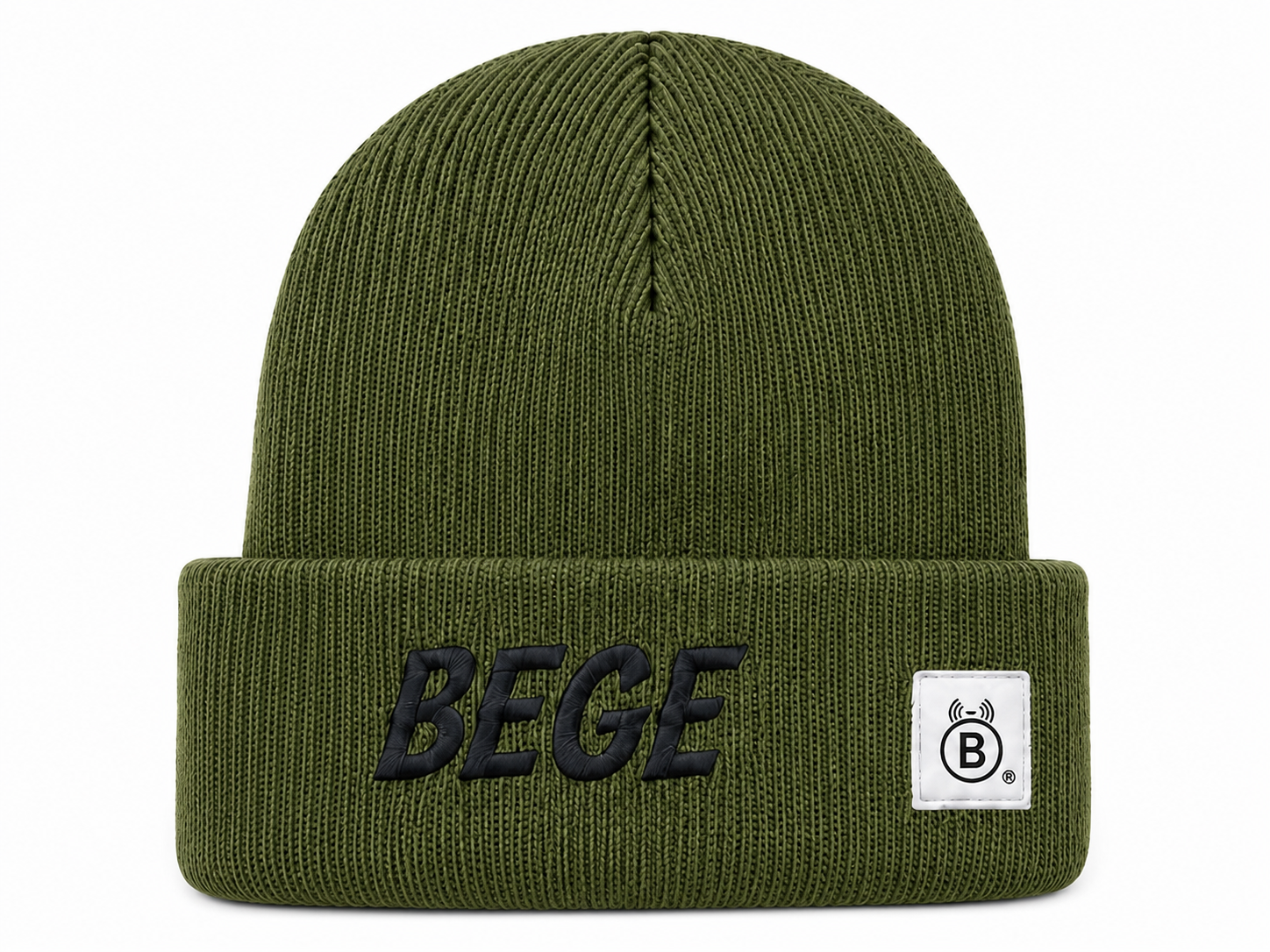 BEGE® Signature Olive Knit Beanie