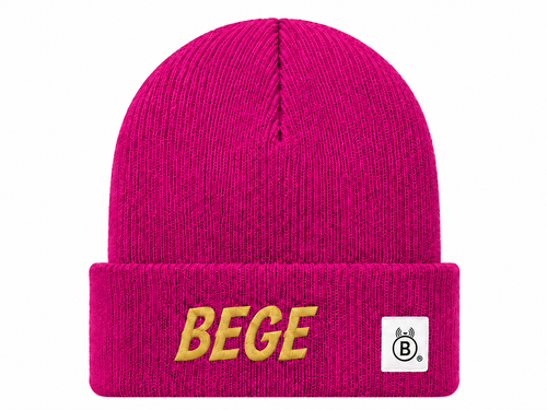 BEGE® Signature Fuchsia Knit Beanie