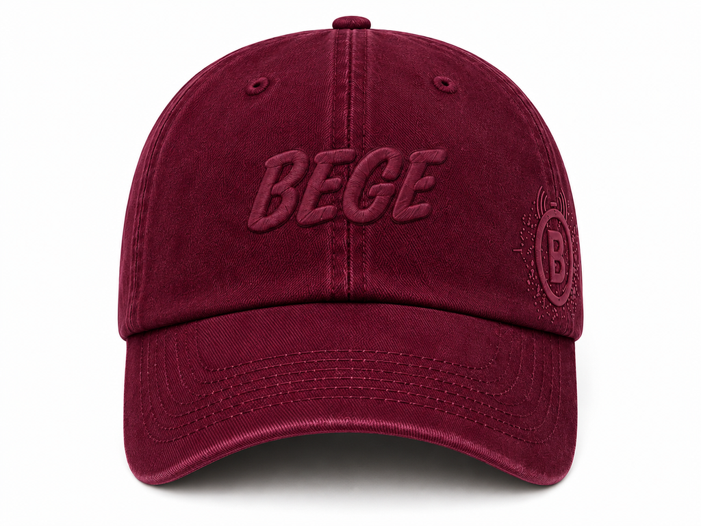 BEGE™ Premium–Burgundy Wine Dad Cap