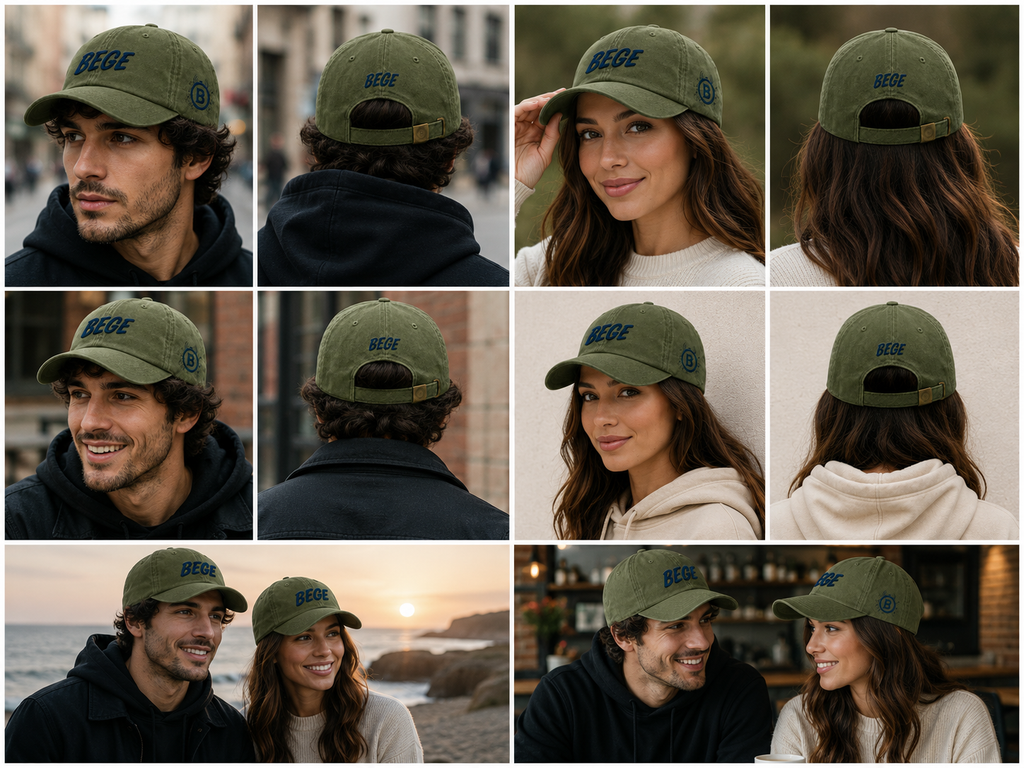 BEGE™ Premium–Olive Green Dad Cap