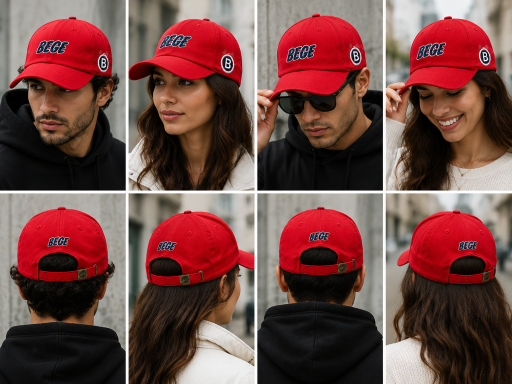 BEGE™ Premium–Poppy Red  Dad Cap