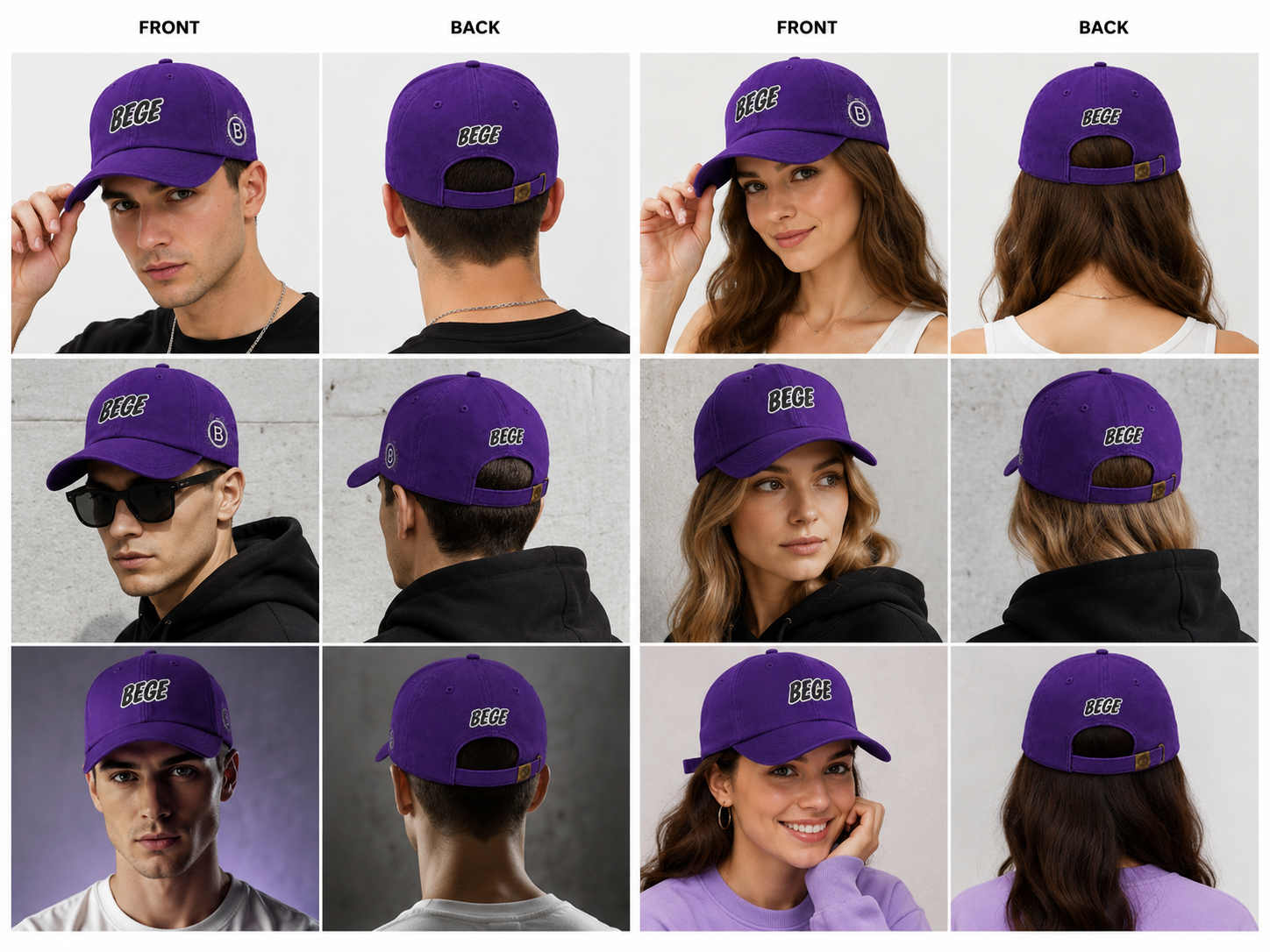 BEGE™ Premium–Purple Dad Cap