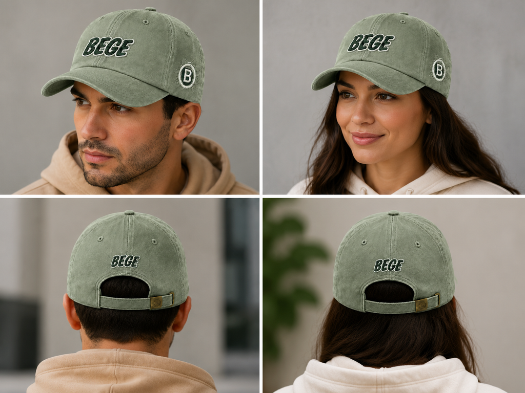 BEGE™ Premium–Sage Green Dad Cap