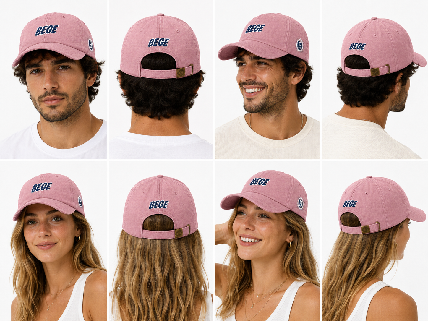 BEGE™ Premium Knit Beanie–Dusty Pink