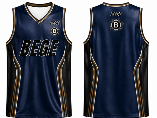 BEGE Basketball Jersey front and back view