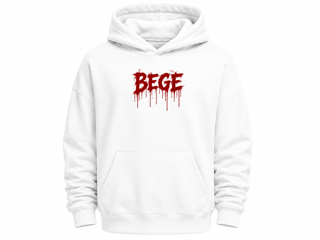 BEGE® Oversized Gym Hoodie–White