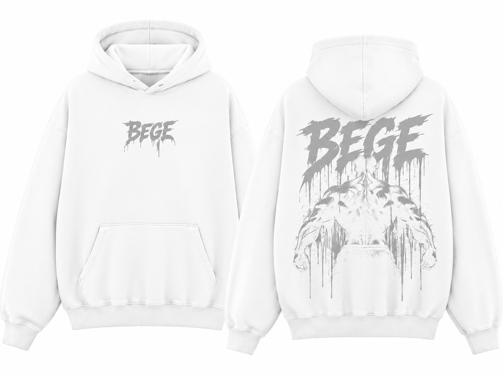BEGE® Oversized Gym Hoodie – Heavyweight Streetwear Hoodie for Men & Women