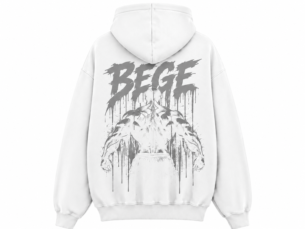 BEGE® Oversized Gym Hoodie – Heavyweight Streetwear Hoodie for Men & Women