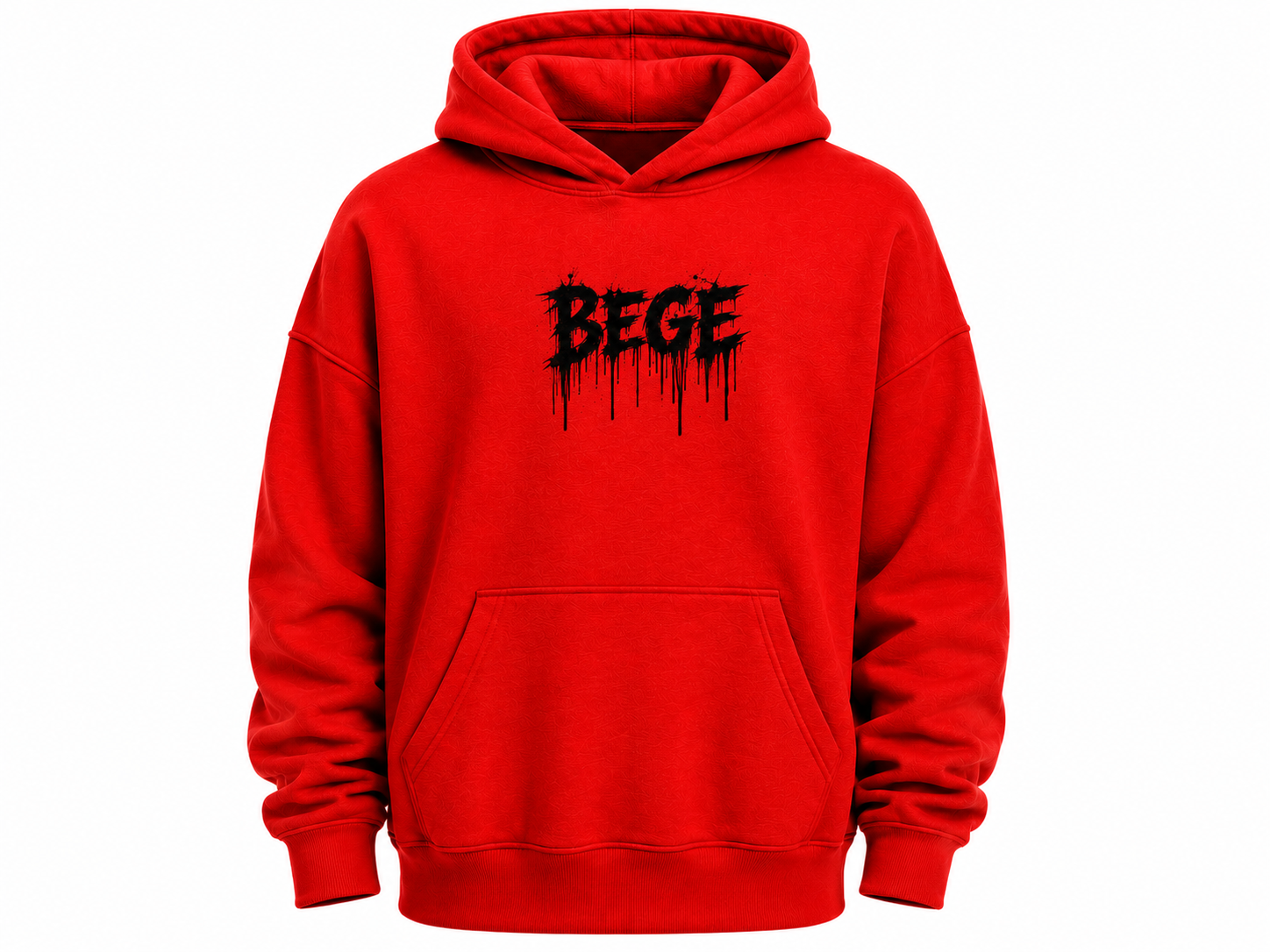 BEGE® Oversized Gym Hoodie–Red