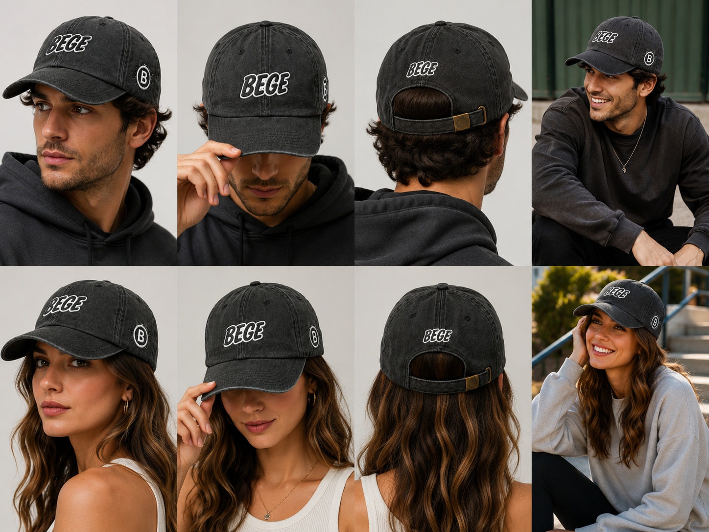 BEGE™ Premium–Charcoal Black Dad Cap