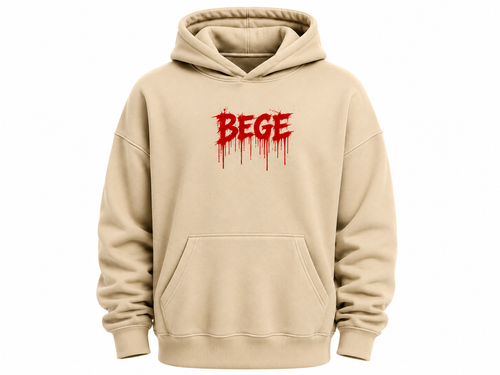 BEGE® Oversized Gym Hoodie–Camel Beige
