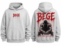 BEGE® Oversized Gym Hoodie-Heather Gray