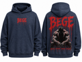 BEGE® Oversized Gym Hoodie-Heather Navy